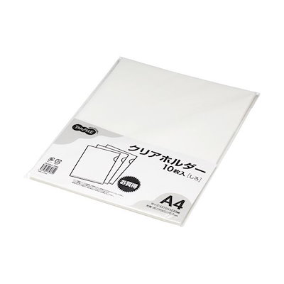 (まとめ) TANOSEEカラークリアホルダー(単色タイプ) A4 もも 1セット(30枚:10枚×3パック) 〔×30セット〕 まとめ）TANOSEEカラークリアホルダー(単色タイプ) A4 もも 1パック(10