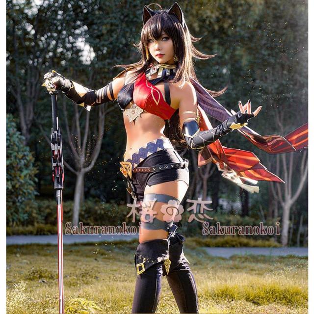 原神 げんしん genshin ディシア 衣装 cosplay イベント パーティー コスチューム 変装 仮装 uw1684