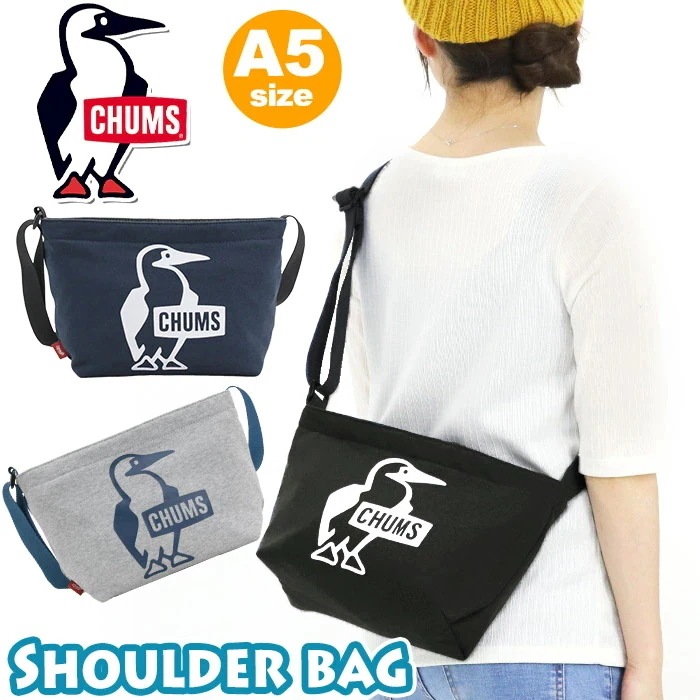 ショルダーバッグ メンズ レディース Booby Print Shoulder Sweat ワンショルダー 斜めがけバッグ ブービー 鳥 A5 横型 コンパクト CH60-3743