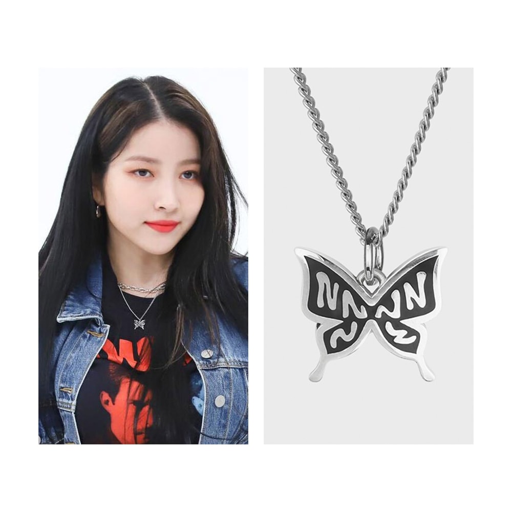 [ガールフレンドソウォン着用]エヌエヌフライネッククレス/シンプルアクセサリー 韓国女性アクセサリー ポイントアクセサリー 2022年新作