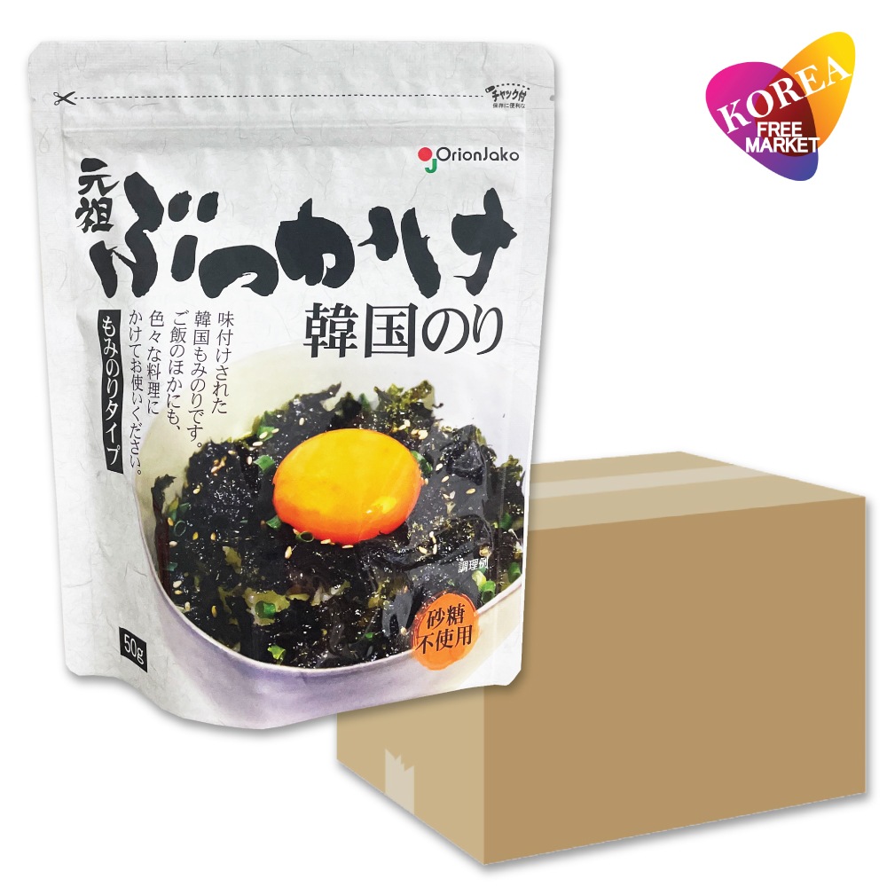 オリオンジャコー 元祖 ぶっかけ 韓国のり 50g X 24袋箱売り もみのりタイプ ふりかけ ジャバン フレーク