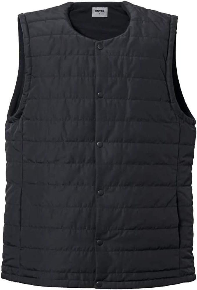 ONVEIL（オンベイル） ウェアラブルヒーター ベスト 充電式 ブラック 丸洗いOK