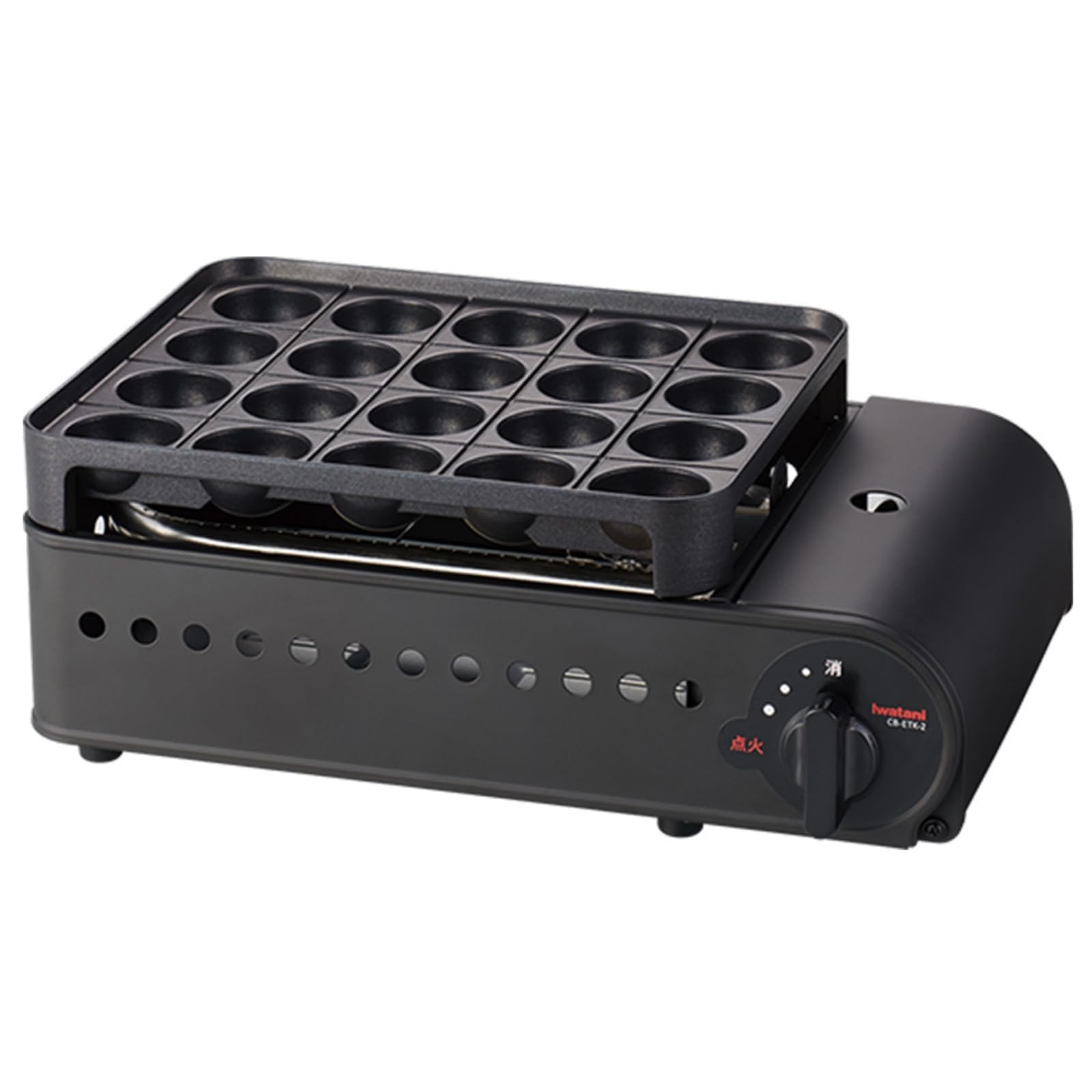イワタニ Iwatani 岩谷 カセットガス たこ焼器 スーパー炎たこII えんたこ マットブラック 日本製 CB-ETK-2