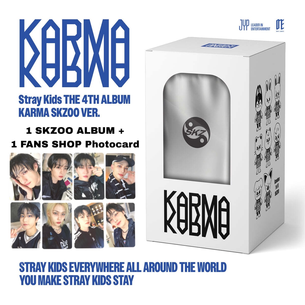 [STRAY KIDS/メンバー選択可能] 4th Album KARMA - SKZOO Ver. 開封商品 + 特典フォトカード
