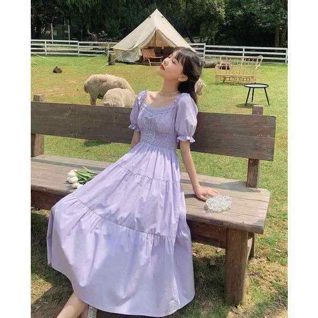 【2025新作入荷】ティアードワンピース 半袖 ワンピース レディース ウエストマーク ハイウエスト ミモレ丈 ペンタゴンネック フレア 大きいサイズ 3L 黒 赤 きれいめ カジュアル