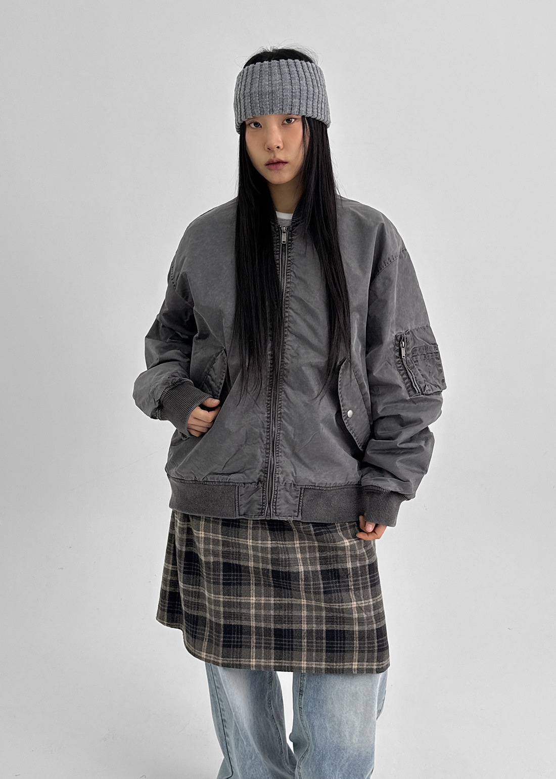 (UNISEX) キルバー キルティング フライトジャケット 4オンス