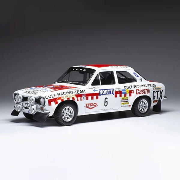 イクソモデル フォード エスコート MK I RS 1600 1974年1000湖ラリー #6 H.Mikkola/J.Davenport 18RMC141 ミニカー 1/18 IXOモデル