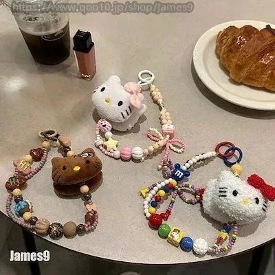 【20点セット】【3日以内に出荷】HELLO KITTY ぬいぐるみ ハローキティカラービーズチェーンロープバックパックストラップ Ccd ペンダント装飾