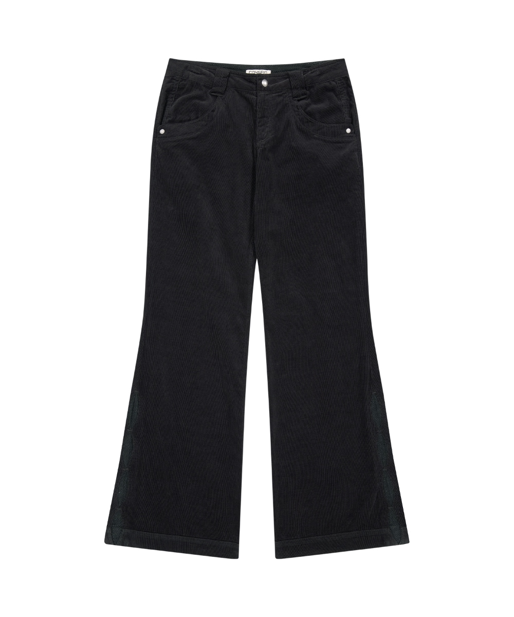 【COYSEIO】 25FW LEAF CUT CORDUROY PANTS : CHARCOAL