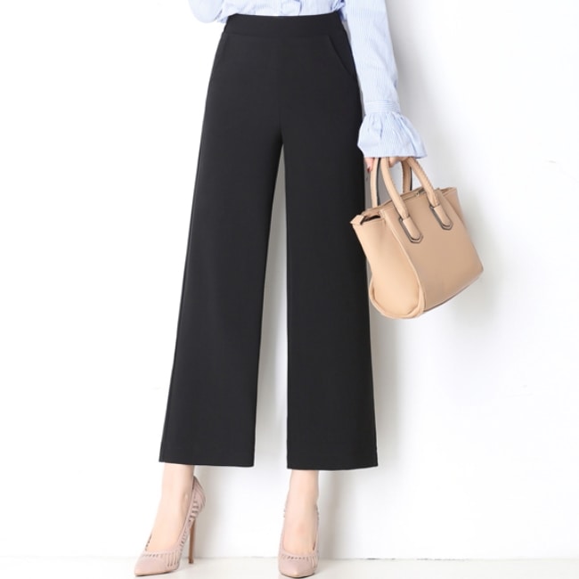 ボトムス パンツ デート ワイドパンツ ストレートパンツ 9分丈 ストレート ワイド ハイウエスト 大人可愛い きれいめ 大人 上品 おしゃれ お洒落 大人可愛い 大人女子 こなれ感 エレガント 5,016円