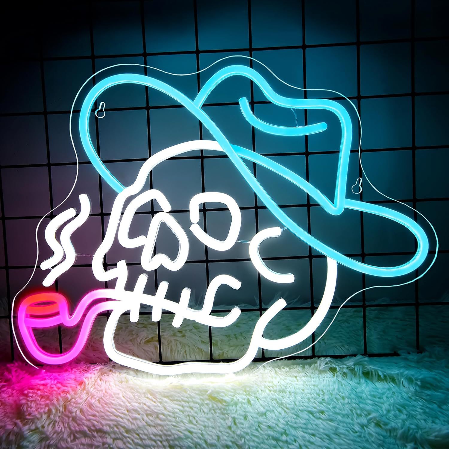 「10％OFFクーポン配布中」ネオンサイン 髑髏 かっこいい 多階段調光 LED ネオンライト ネオン管ライト USB給電 雰囲気作り リビングルーム 壁装飾ネオンサイン 居酒屋 ダイニングバー 壁掛