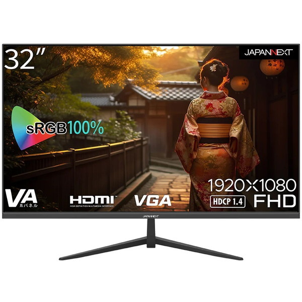 JAPANNEXT JN-V32FLFHD [32型 フルHD 液晶ディスプレイ] メーカー直送