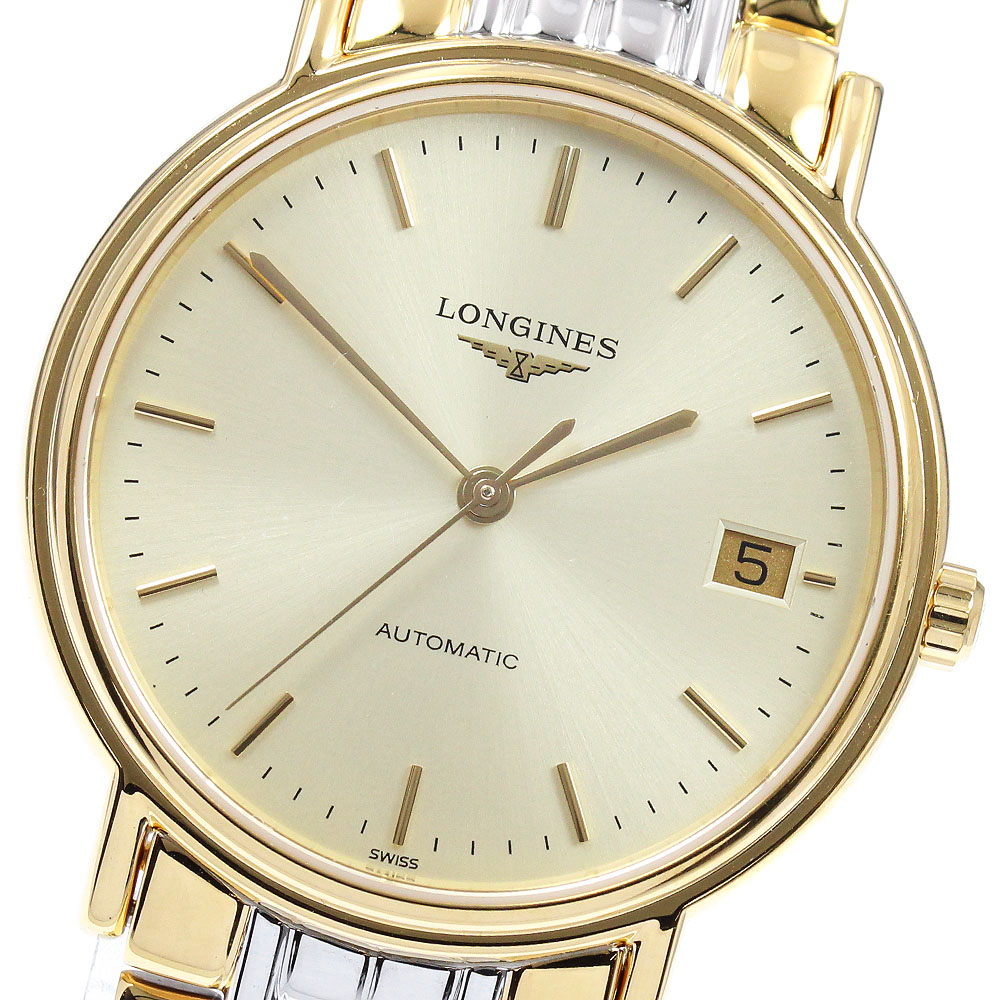 ロンジン LONGINES L4.821.2 プレサンス デイト 自動巻き メンズ 良品 _942635【中古】