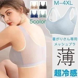 ノンワイヤーブラ 冷んやりキレイをめるおやすみナイトブラジャー 冷感 ブラ2663