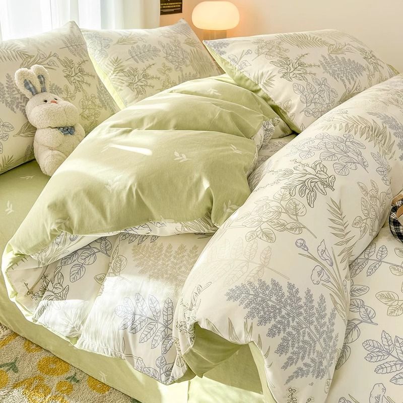 フランス式田園ベッドの上に四つの綿純綿2024小花シーツ布団カバーベッド笠寮の三つのセット