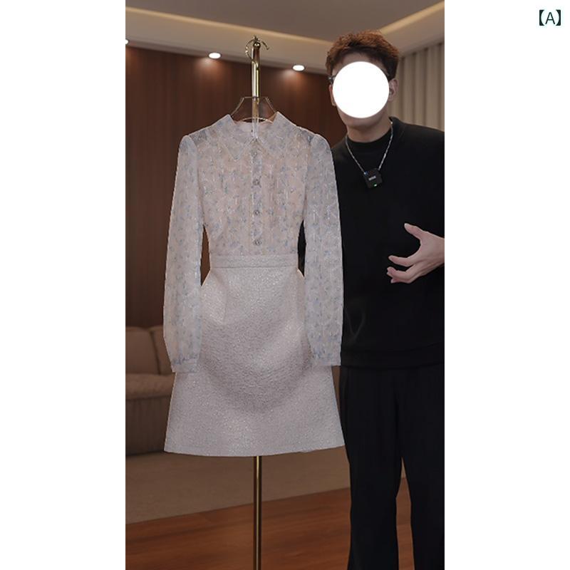 ドレス　パーティー　レディース 小 香 風 魅惑的 ワンピース 婦人服 2025 春夏 ファッション 花柄 高級 aライン スカート