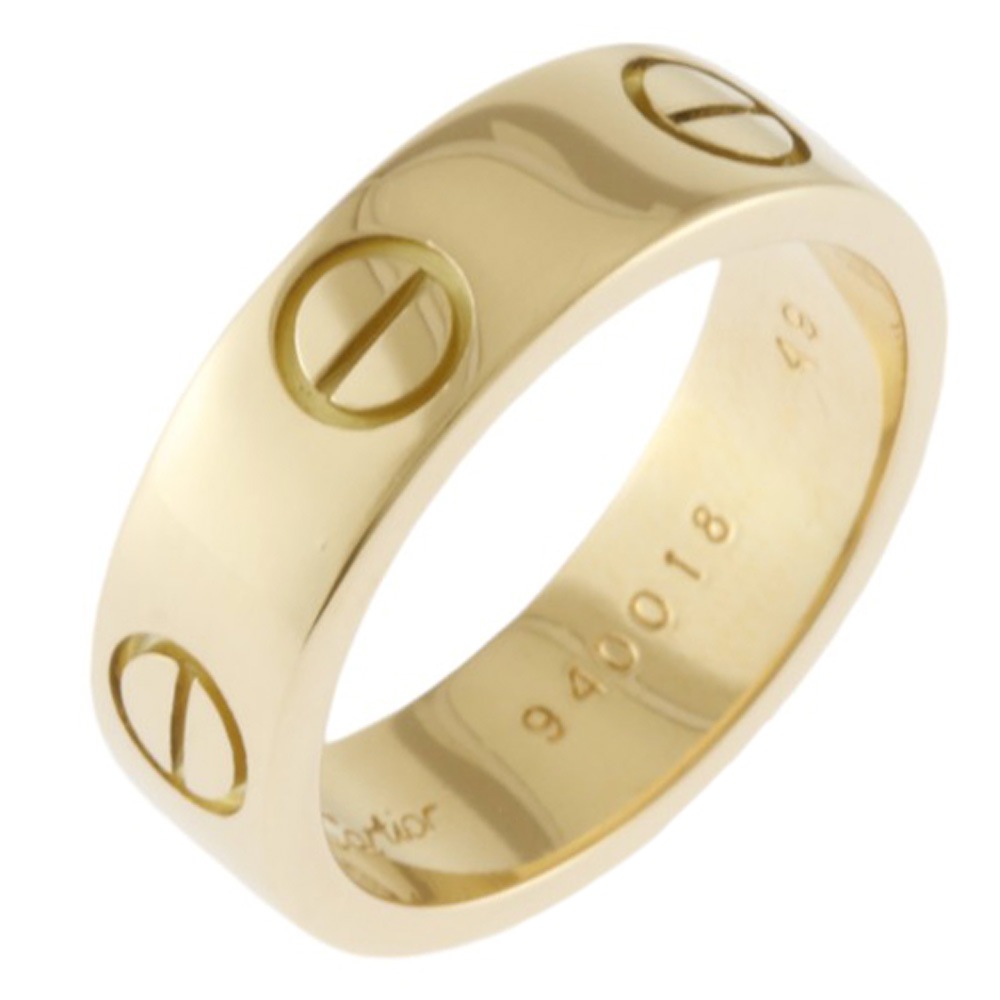 カルティエ ラブ リング 指輪 8.5号 18金 K18イエローゴールド CARTIER 中古 美品