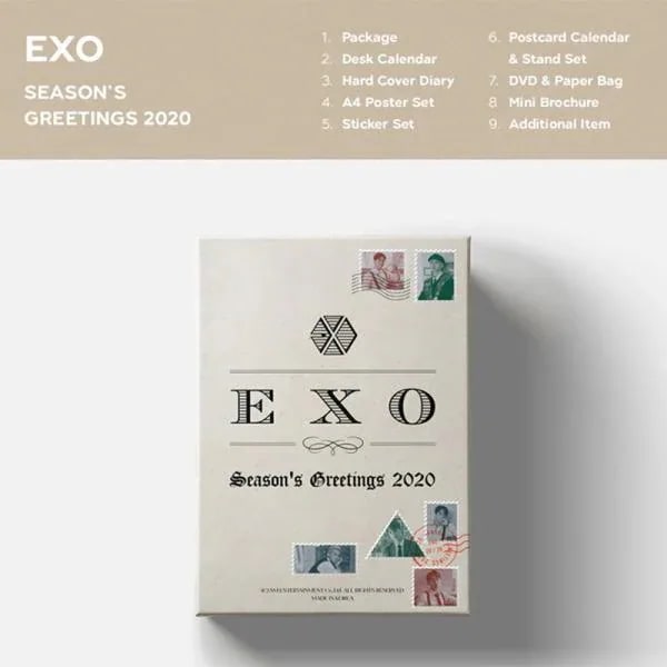 安心の日本国内発送 EXO 2020 SEASON S GREETINGS シーズングリーティング SEASON GREETINGS シーグリ 韓国 KPOP