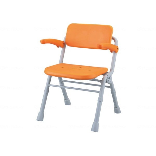 パナソニックエイジフリー シャワーチェア Air ワイドSPワンタッチおりたたみ オレンジ PN-L41532D メーカー直送