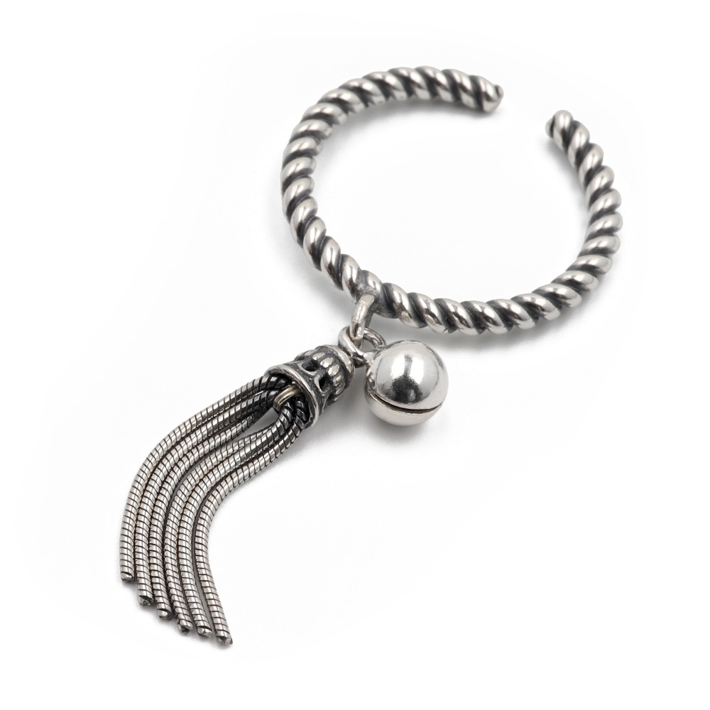 925 フリンジリング ボール ロープ [cr121]