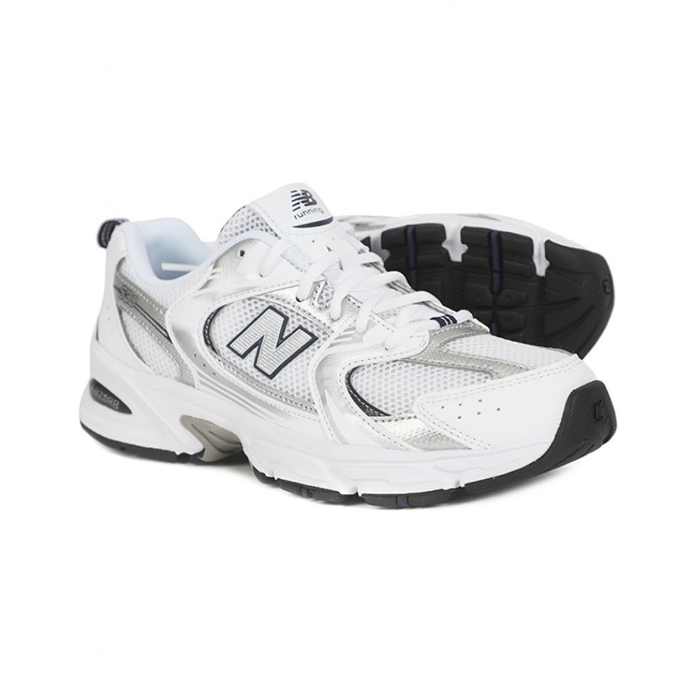 ニューバランススニーカー 530 GS ホワイトシルバーメタリックインディゴ 16,037円
