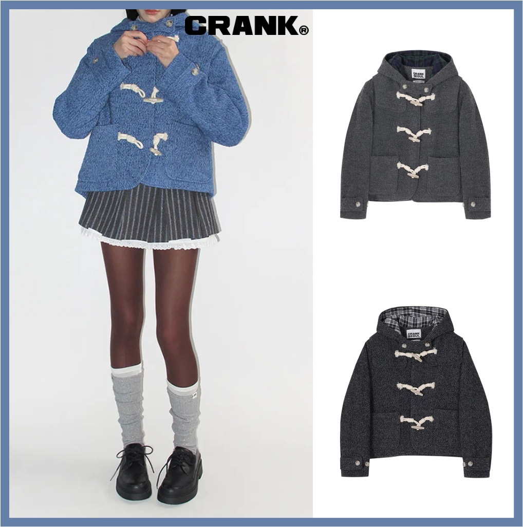 WOOL DUFFLE HALF COAT