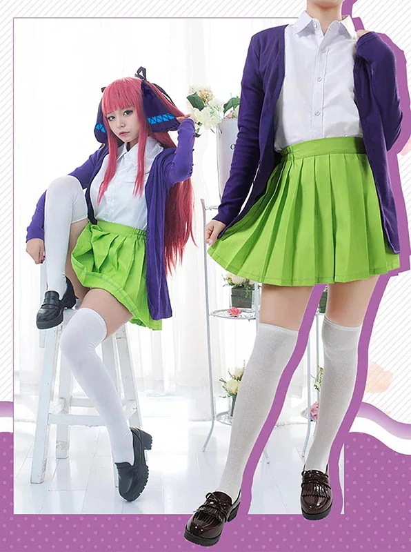 コスプレ ハロウィン ウィッグ追加可 女子制服 イベント仮装 コスチューム コスプレ衣装 中野二乃 五等分花嫁 イベント用品