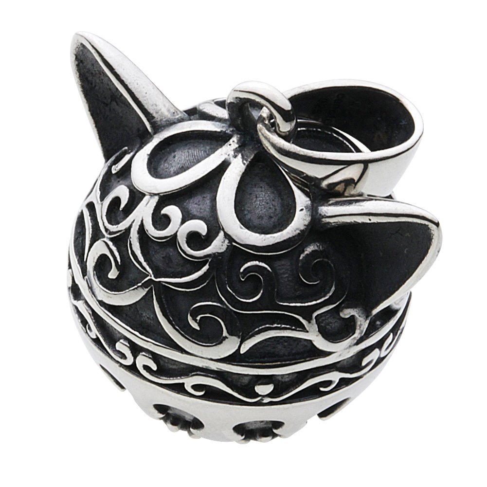 [セノーテ] バリ ねこ ガムランボール ペンダント【シルバー925 シルバーアクセサリー】 p0656