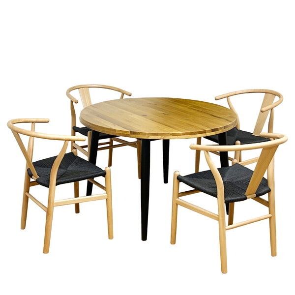 後藤家具物産 VT-01-EN-5-NABK ダイニングテーブル 5点セット メーカー直送