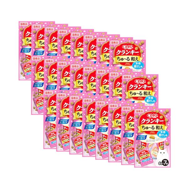 24個セット チャオ クランキー ちゅーる和え 本格鰹だし味 6g×7袋 CIAO 4,929円