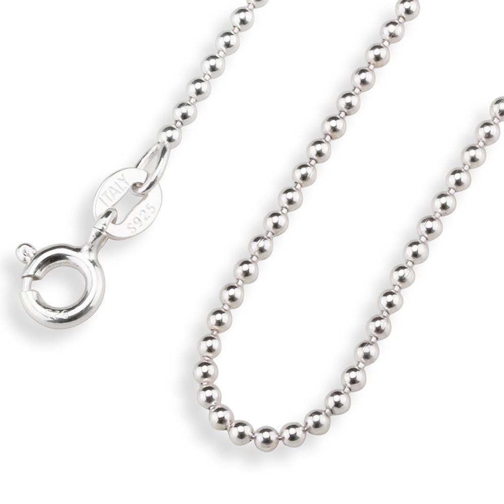 925 ボールチェーン 幅1.5mm [cs028]