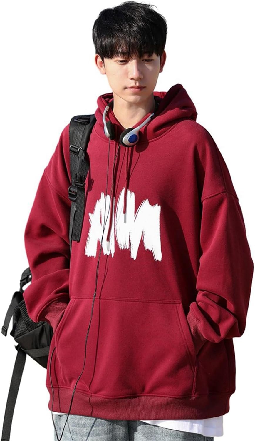 パーカー 落書き プルオーバー 綿 メンズ フード付き ポケット付き 長袖 トレーナー 春秋冬 スポーツウェア ドローストリング付き シンプル カジュアル 着心地 練習用 アウトドア 服 ホワ
