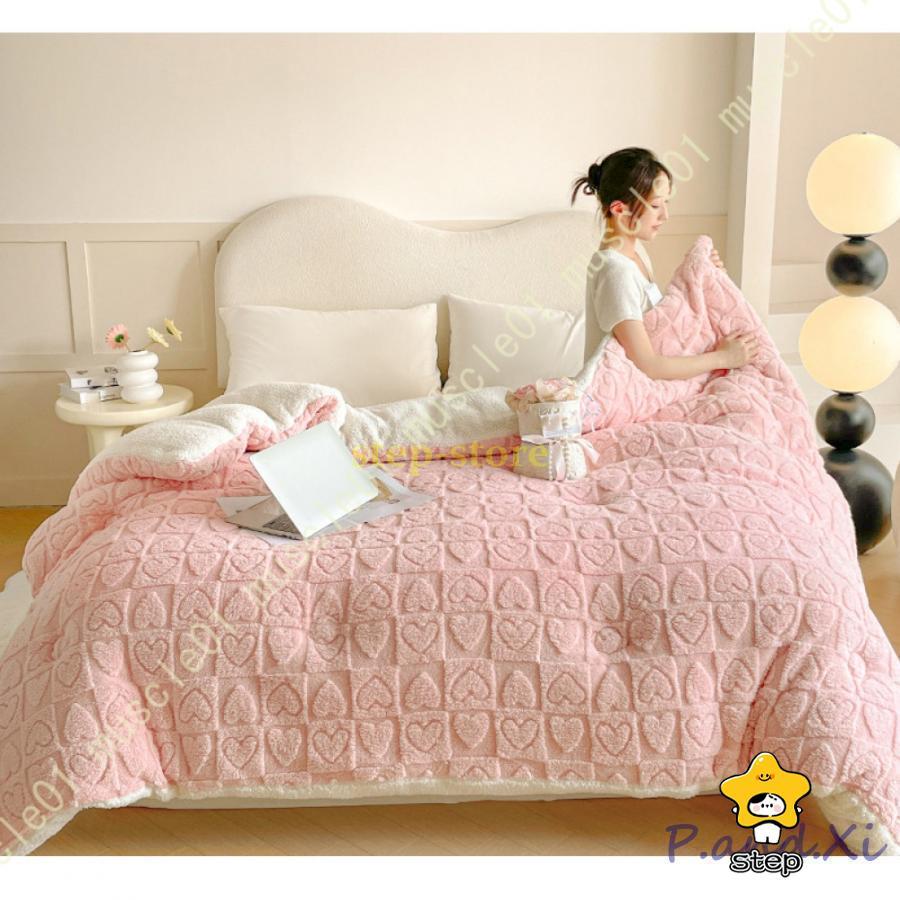 【特価提供】あったか 掛け布団 冬用 キルト ふわふわ 暖かい 蓄熱保温 防寒 静電気防止 接触温感 温かい シープボア調 カバーいらない フランネル ピーチスキン