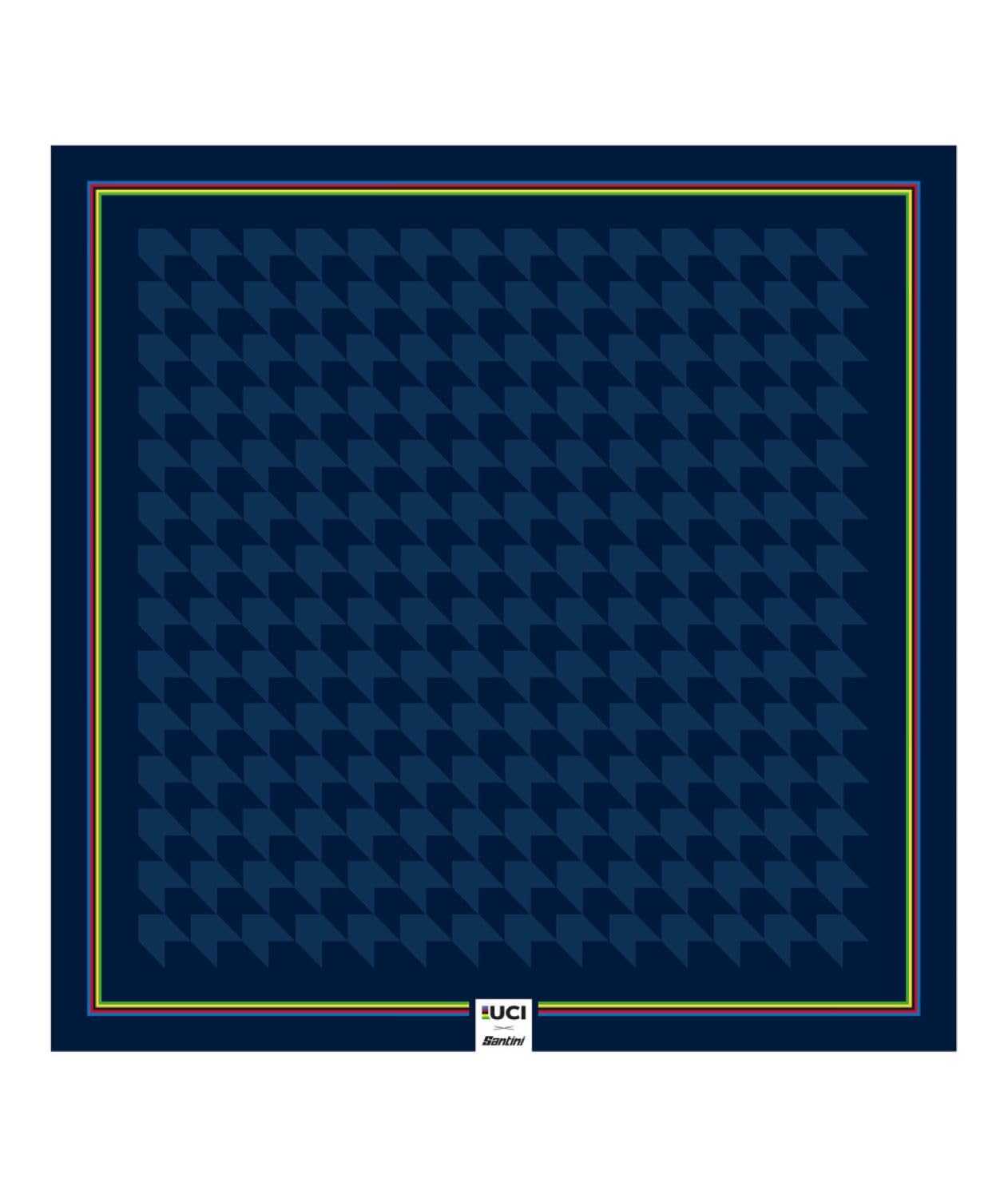 [サンティーニ] スカーフ ネックウォーマー ヘッドバンド IRIDE - Silk scarf UCI オフィシャル