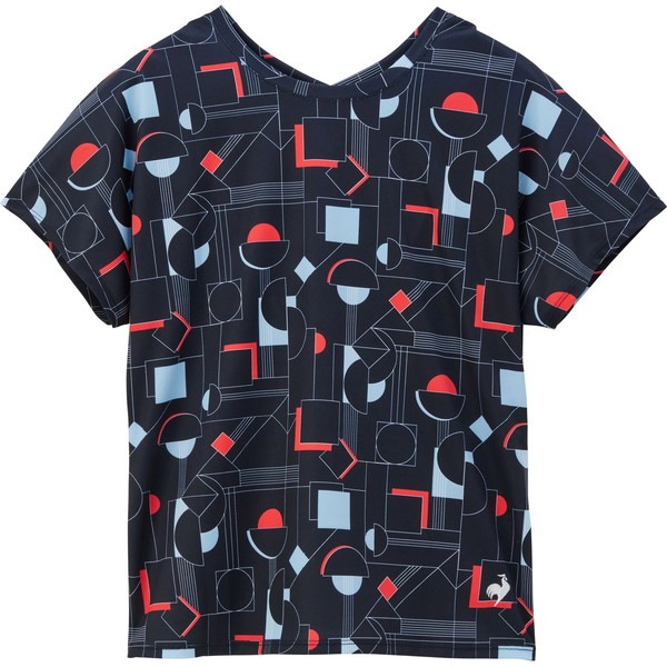 le coq sportif ルコック テニス レディース 2wayゲームシャツ テニス QTWXJA04-NV 半袖