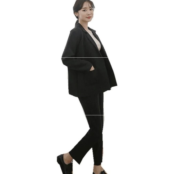 超目玉セール スーツ レディース 大きいサイズあり パンツ 上下セット ワンボタン ブラック ピンク