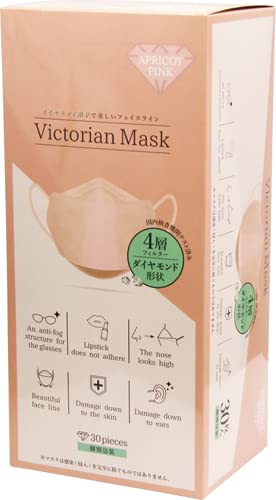 [サムライワークス] Victorian Mask 30枚入り (アプリコットピンク) 210×157mm