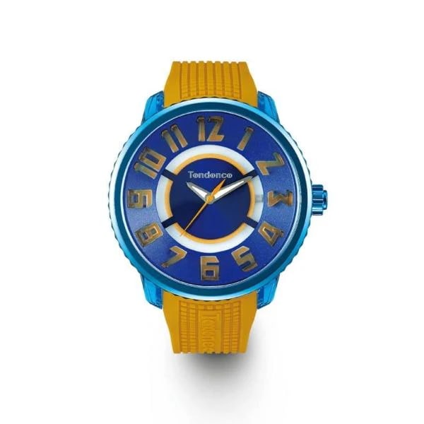 腕時計 Tendence テンデンス TY532012 ユニセックス メンズ レディース アナログ ブルー イエロー 国内正規品