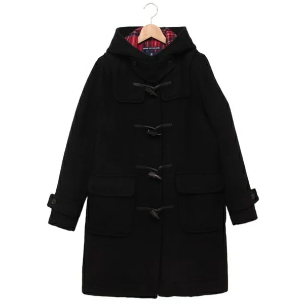 コート エリカ ダッフルコート メルトン ブラック レディース LONDON TRADITION ERICA LT65