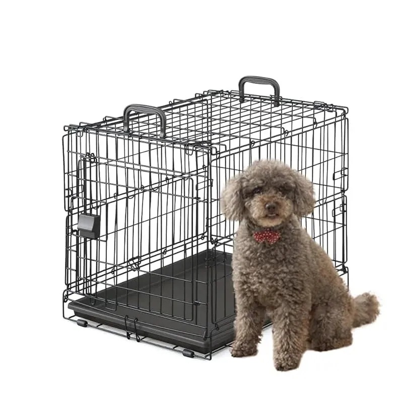 【即納】アイリスオーヤマ 犬 猫 ケージ 折りたたみ アイアンブラック 小型犬用 幅46奥行63高さ50cm