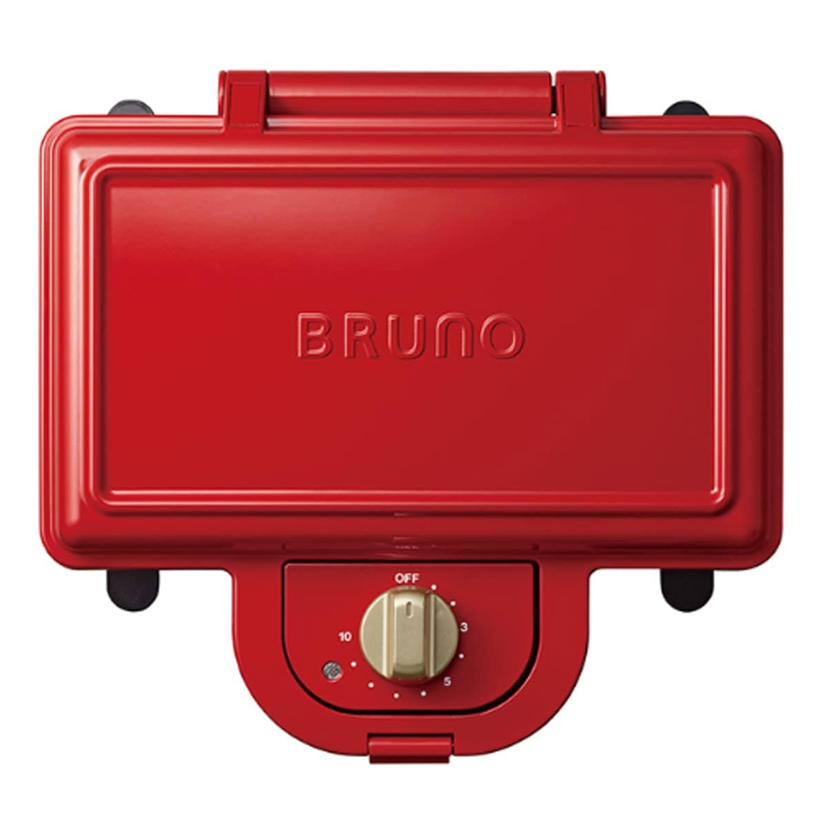 ブルーノ BRUNO ホットサンドメーカー 耳まで焼ける 電気 ダブル レッド BOE044-RD