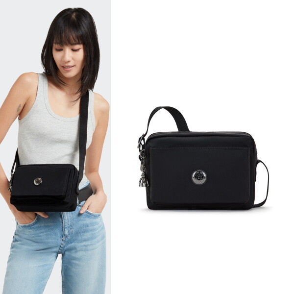 【Kipling】 キプリング ブラッククロスバッグ スーツケース アバヌM KNCBS25 EDBK