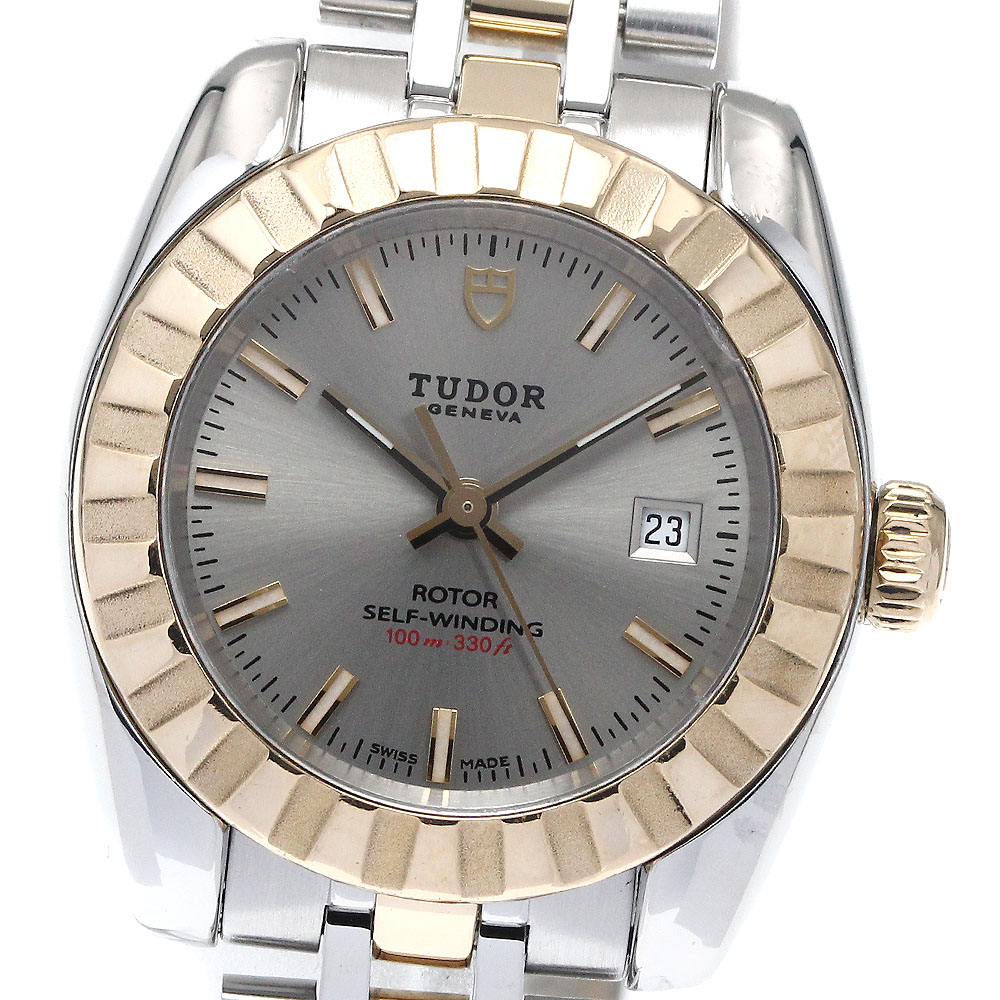 チュードル TUDOR 22013 クラシック デイト 自動巻き レディース 保証書付き_871432【中古】