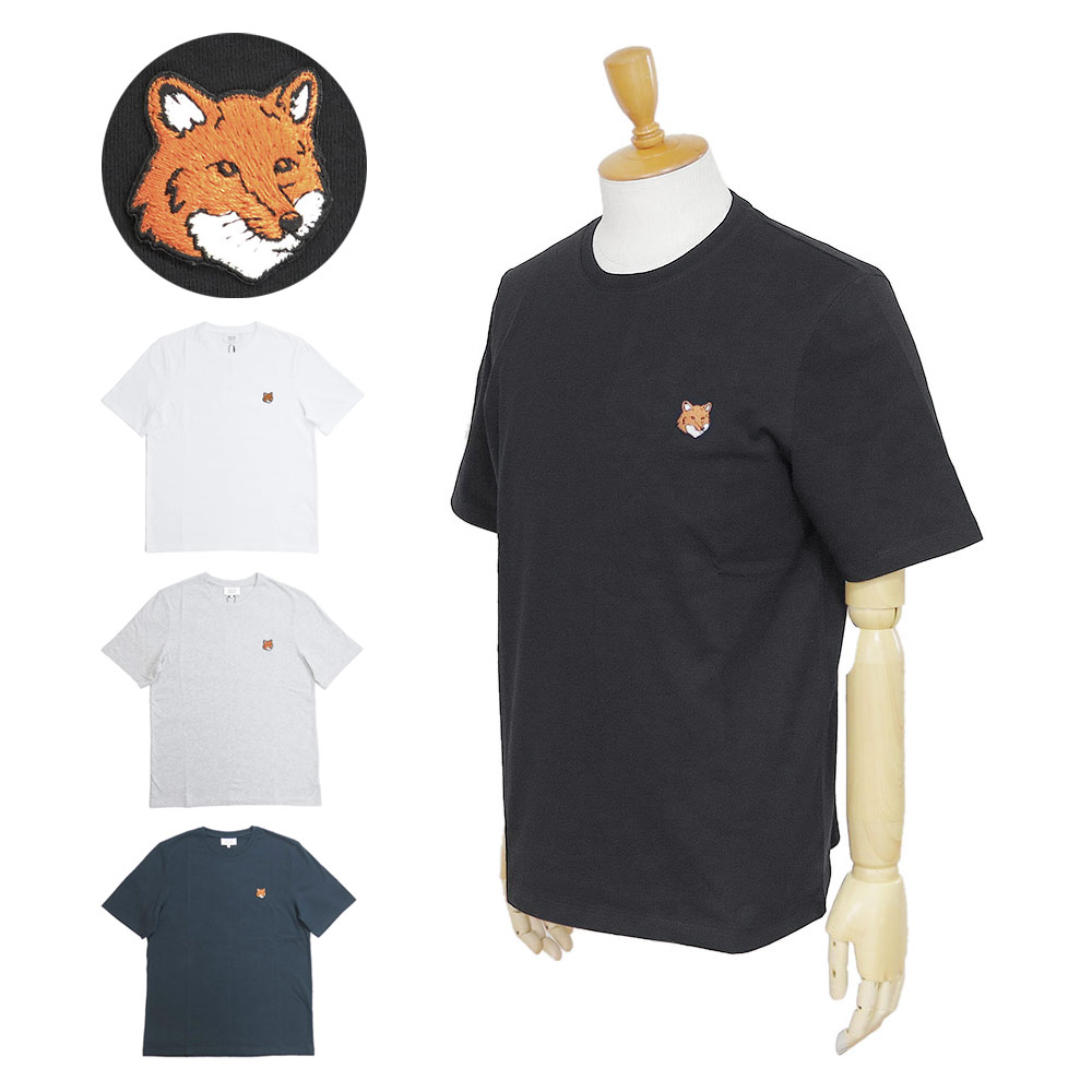 Tシャツ 半袖 メンズ PM00107KJ7026 トップス フォックスヘッド 刺しゅうパッチ クルーネック コットン 2026年春夏新作