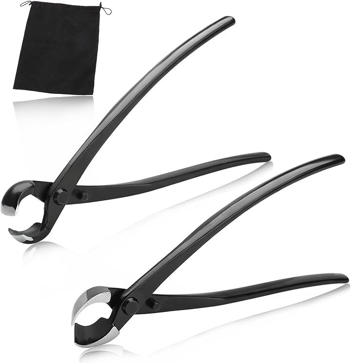 コブ切鋏 丸刃 こぶ切り鋏 こぶ切りハサミ 盆栽 ノブカッター 又枝切鋏(ブラック)