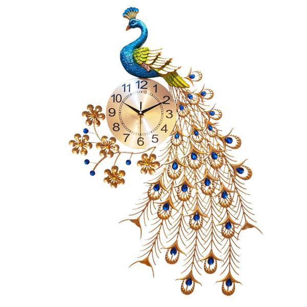 掛け時計 屋内掛け時計 クリエイティブオーナメントノンカチカチ掛け時計 農家リビングルームホーム用装飾時計