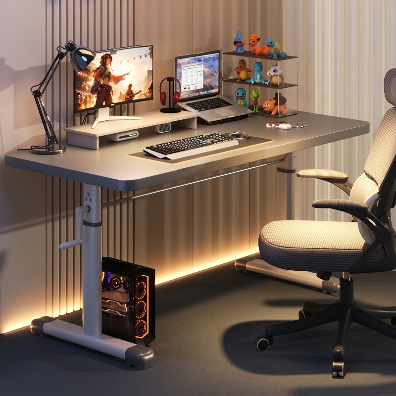 リフト可能なテーブルコンピューターデスクデスクトップe-sportsデスクデスク学生ホームスタディデスクシンプルなオフィスデスクワークテーブル