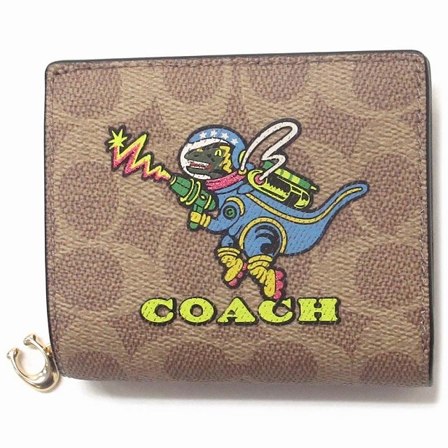 コーチ 財布 COACH アウトレット レクシー柄 コズミック コーチ スナップウォレット 二つ折り財布 CW463 IMTAM