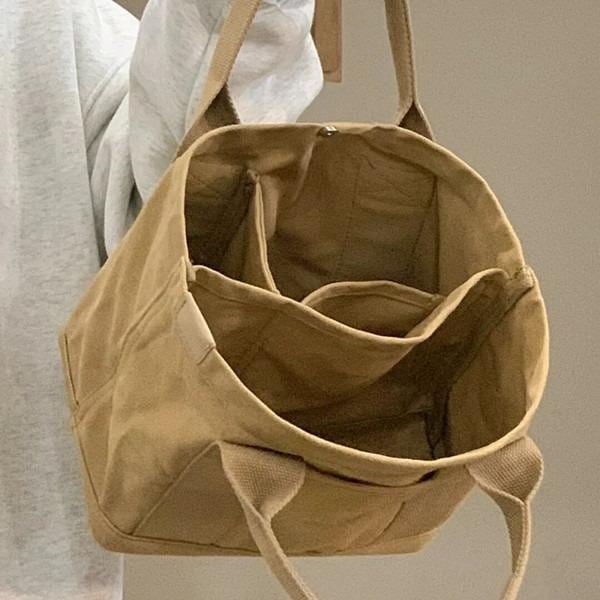 [惠子商店]新品入荷ミニトートトートメンズ おしゃれ 小さめ 仕切り 仕切り付き 仕切りあり 自立する 通勤 サブキャンバス 布 帆布 無地 シンプルミニトートトートメンズ おしゃれ 小さめ