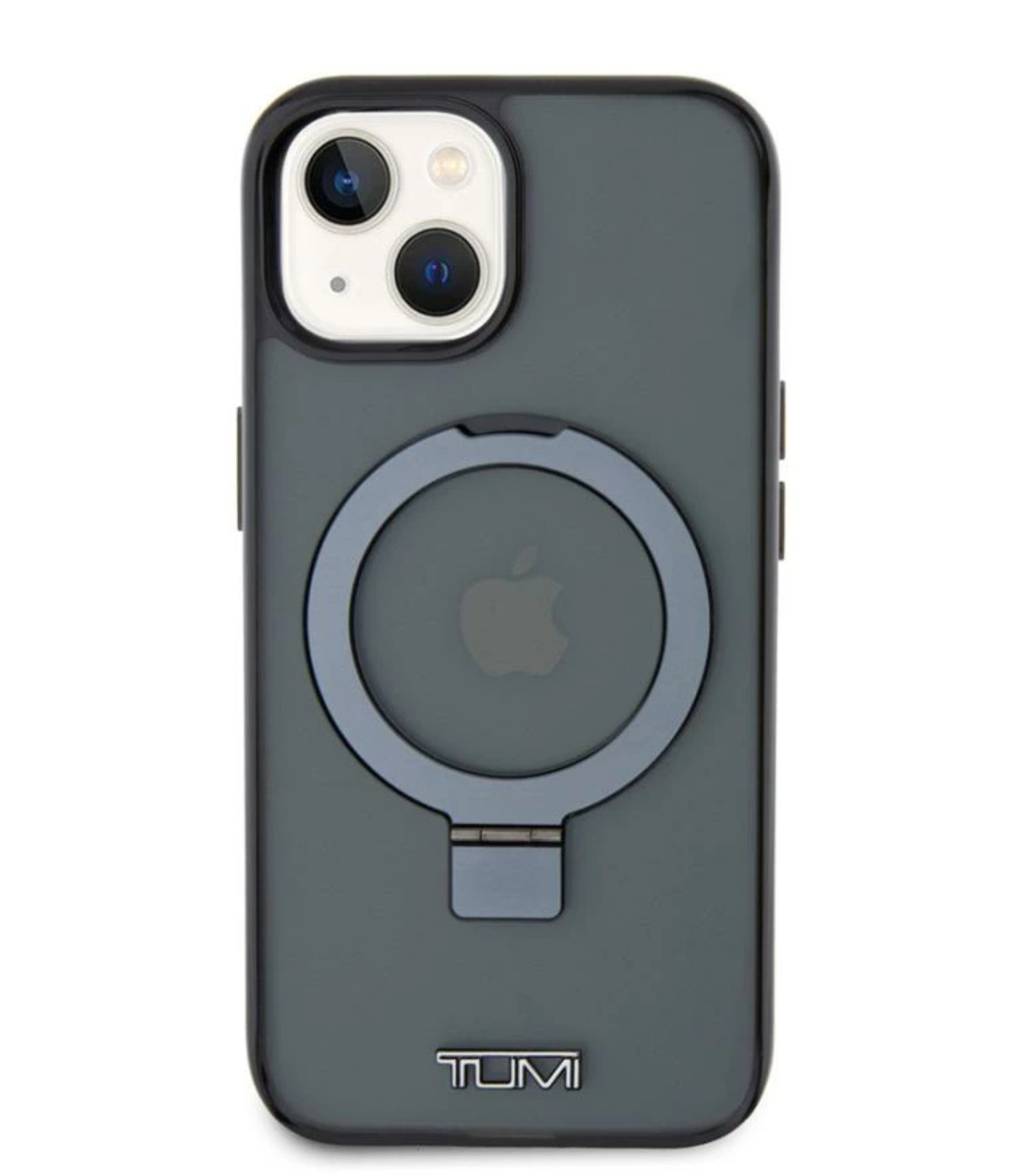 iPhone 15 HC PC/TPU METALLIC MAGSAFE WITH STAND- BLACK